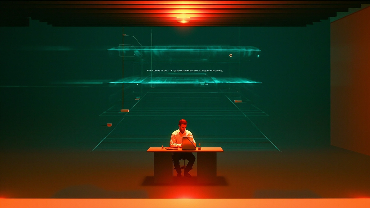 Kevin 以紅燈分層診斷管理 AI 團隊的夜間工作場景